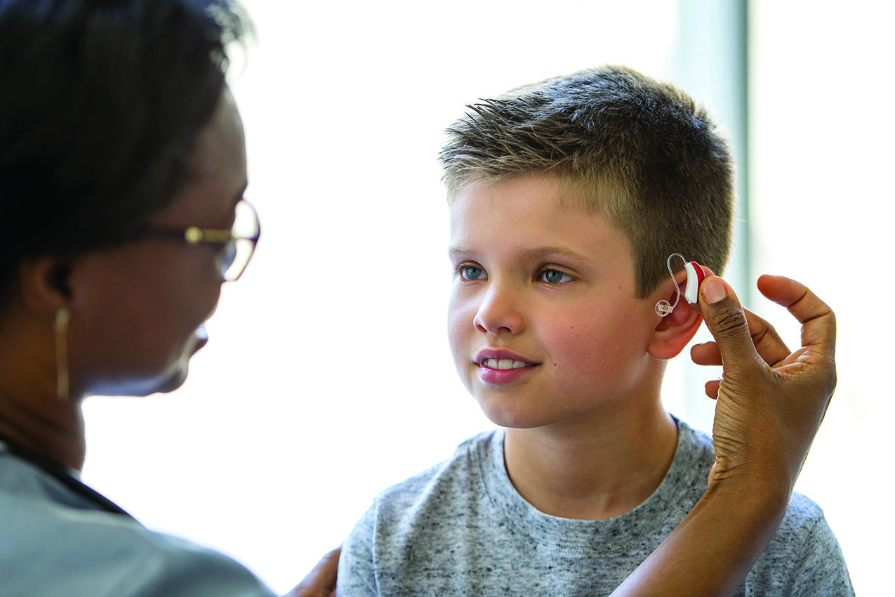 The World Health Organization estimates that, as of 2021, approximately 34 million children present with hearing loss that requires rehabilitation.