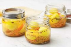 Golden Pickled Eggs with Carrots