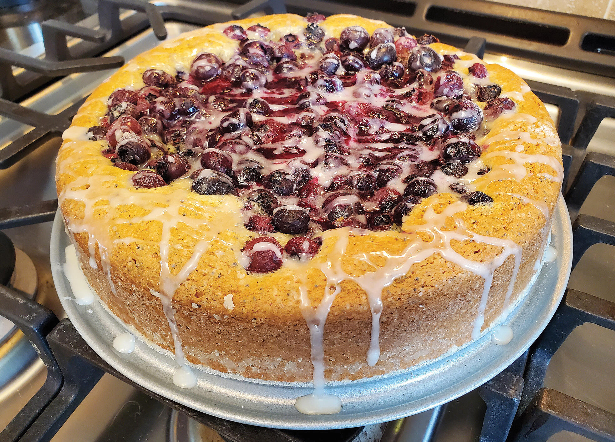 Blueberry Poppyseed Brunch Cake