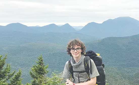 Bridget Nagel, Max’s mother, was very thankful that Max was able to hike with others on the trail, otherwise, he would’ve “never gotten so many beautiful photos!” Max, above, is pictured in front of a gorgeous mountain range, which is one of many he saw on his journey.