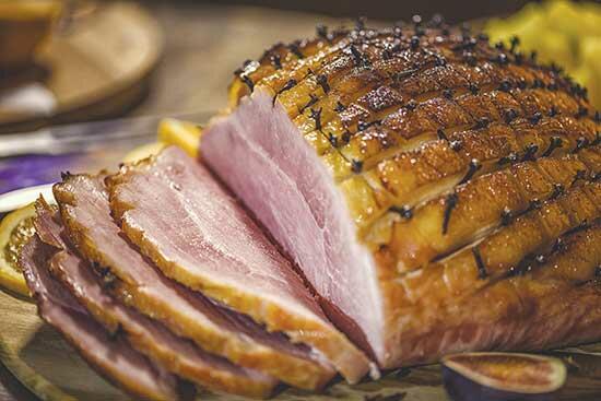 Baked Ham with Brown Sugar Mustard Glaze