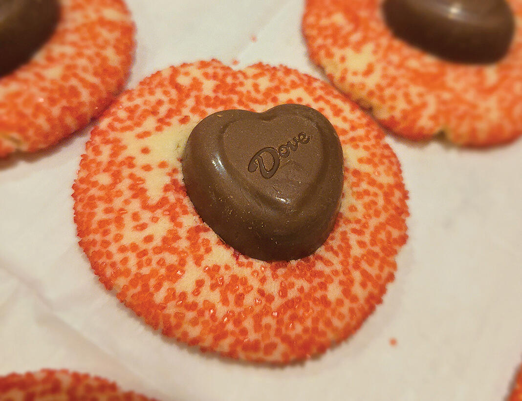 Sparkle Sweetheart Cookies