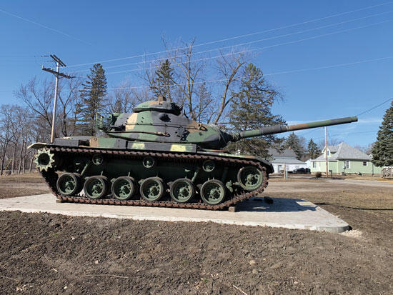 A nice side view of the M60A3 tank.