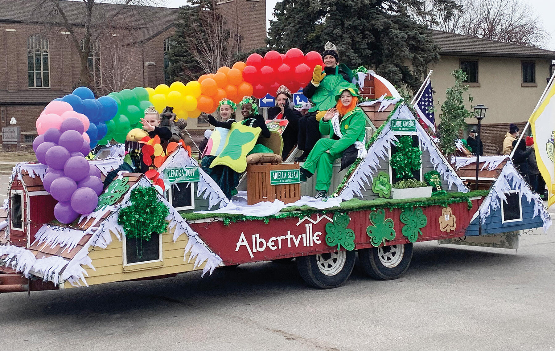 The Albertville Royalty Program showcased a bright display of St. Patrick’s Day themes.