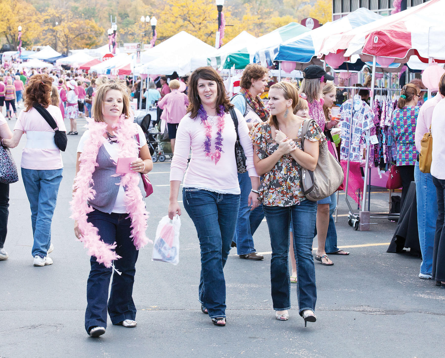 Crowds gathered in downtown Buffalo for the Pink Street Party in 2011.