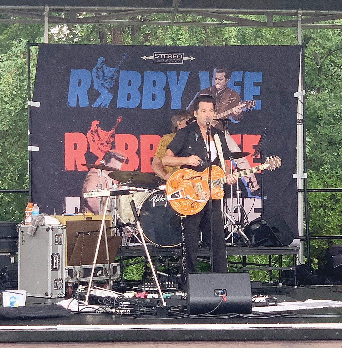 Robby Vee, son of famed Bobby Vee, entertained crowds early in the day with classic rock-n-roll tunes.