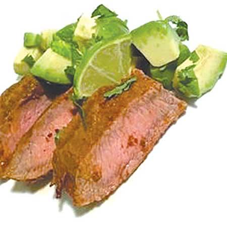 Flat Iron/Flank Steak with Three Pepper Rub