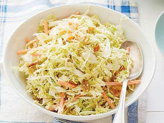 Gingered Coleslaw with Golden Raisins