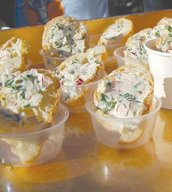 Goat Cheese, Radish and Kale Spread