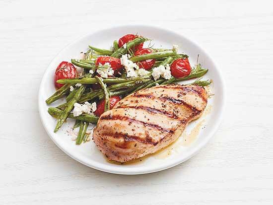 Greek Grilled Chicken with Green Beans