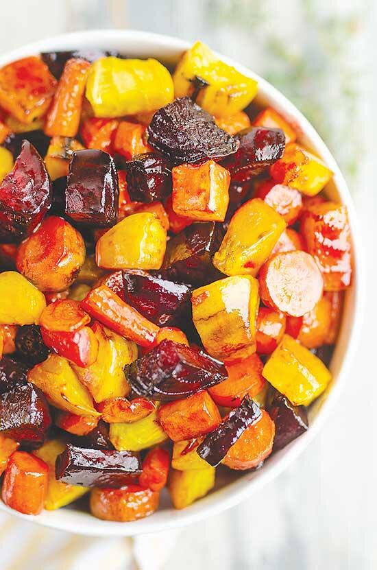 Honey Roasted Beets & Carrots