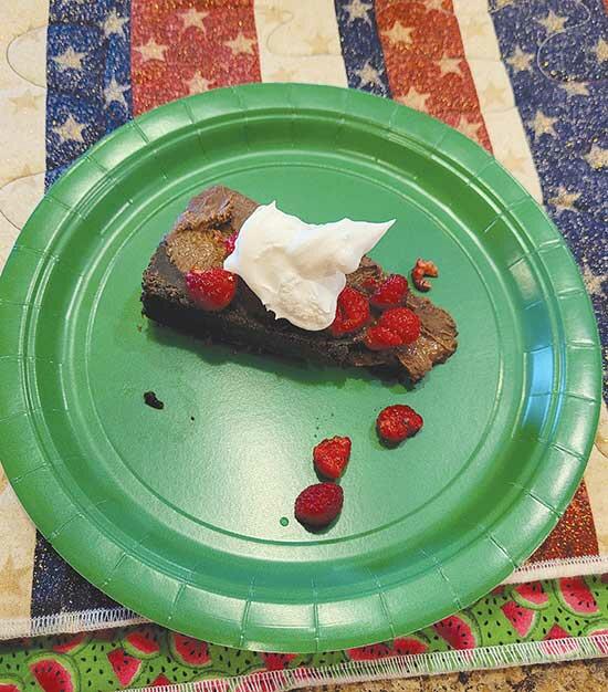 Dark Chocolate Raspberry Cheesecake