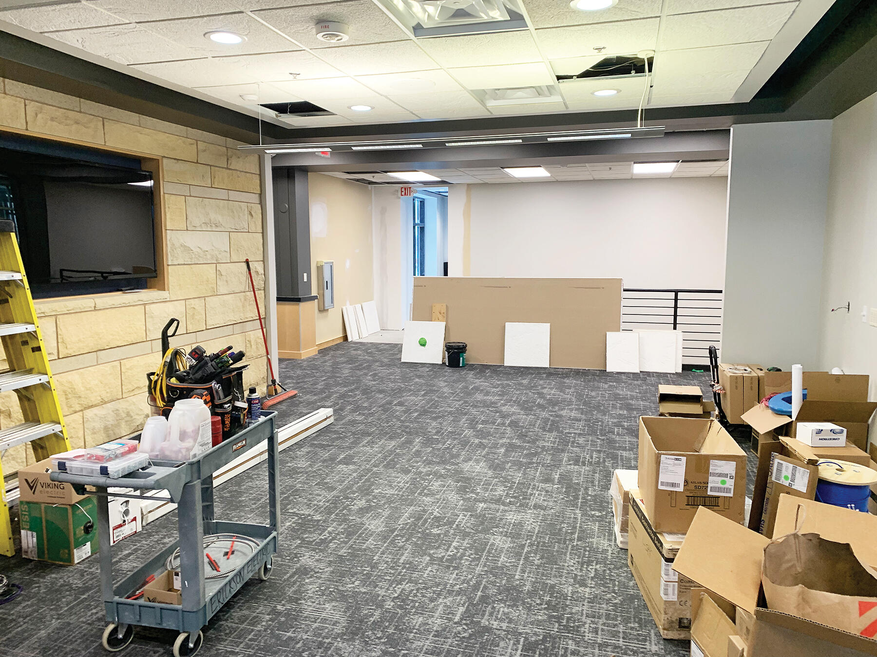 BACC reception area under remodel.