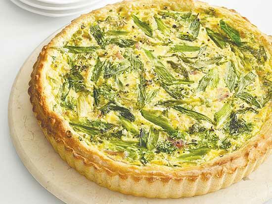 Ricotta, Ham and Scallion Tart