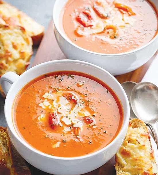 Creamy Roasted Tomato Basil Soup