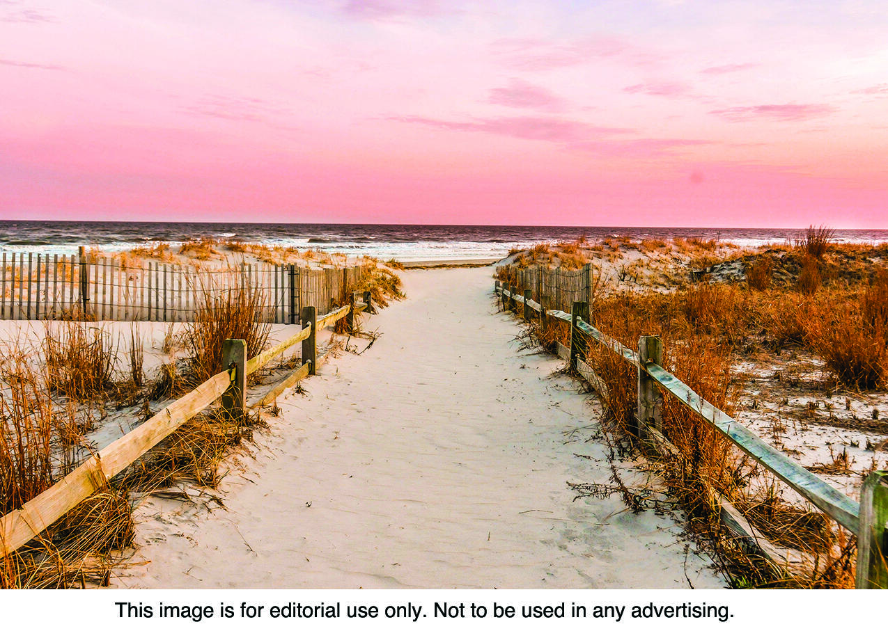 Beautiful beaches make up the coastlines throughout North America.