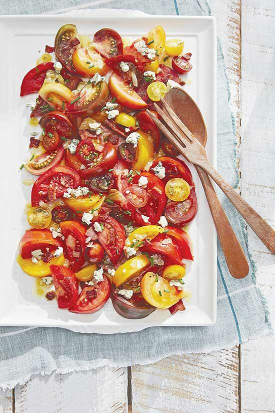 Tomato Salad with Bacon Vinaigrette